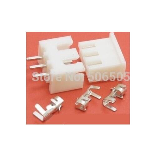 2.54mm 3pins connector socket and plug with terminal 50pcs/lot