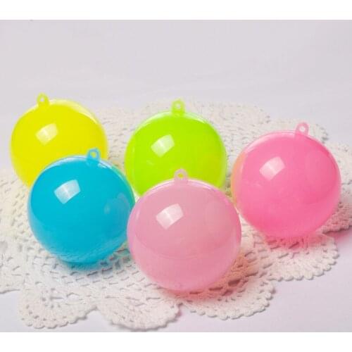 20pcs kawaii round candy boxes rainbow colour gift cases diameter 7cm balls for sugar chocolate containing holders storage boxes