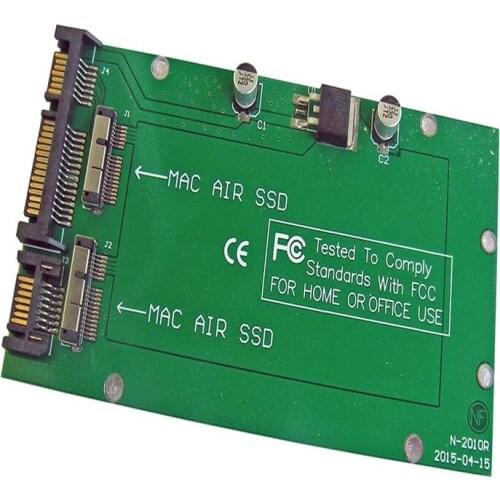 2010 2011AIR SSD dual hard disk dual SSD adapter card to SATA desktop can group RAID