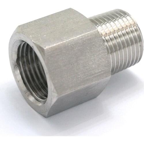 3/8" BSPP Female to 3/8" BSPT Male 304 Stainless Steel Pipe Fitting Connector Water Gas Oil 25 Bar