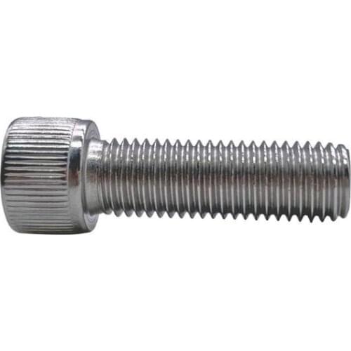 50pcs 4#-40 allen screws inner hexagon socket grain bolts knurled stainless steel full thread UNC pitch male screw 1/8"-2" long