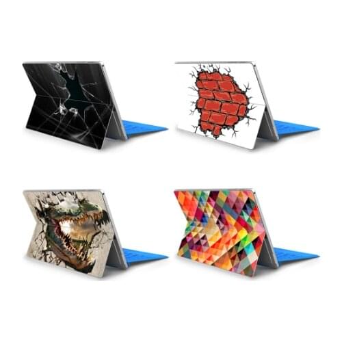 Laptop Skins for Microsoft Surface Pro 7 4 Pro 5 Colorful Back Cover Anti-Dust PVC Vinyl Decal Stickers for Surface Pro 6 Skin
