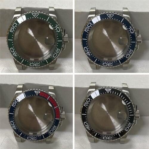 40MM Stainless Steel Watch Case for Mingzhu 2813/3804 Watch Case with Sapphire Mirror for Moyota 8215/8205/8200 Movement Part