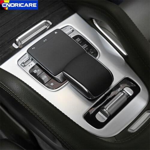 Center Console Gearshift Frame Decoration Trim Car Styling Interior Carbon Fiber Stickers For Mercedes Benz GLE W167 GLS 2020