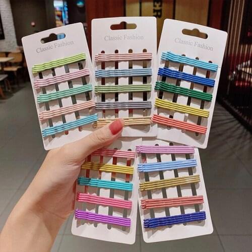 Candy color childrens word hairpin hairpin sweet side clip wire clip bangs clip hair ornament girl heart clip headdress