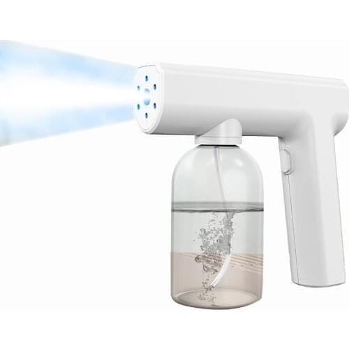 Disinfectant Fogger Handheld Electrostatic Sprayer Nano Atomizer,Portable Wireless Rechargeable Steam Spray for School,Office,St