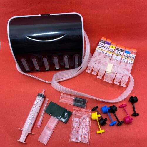 YOTAT 6color PGI580 CISS Ink Cartridge PGI-580XL PGI-580 CLI-581 For Canon PIXMA TS8150 TS8151 TS8152 TS9150 TS9155 TS8250/8251
