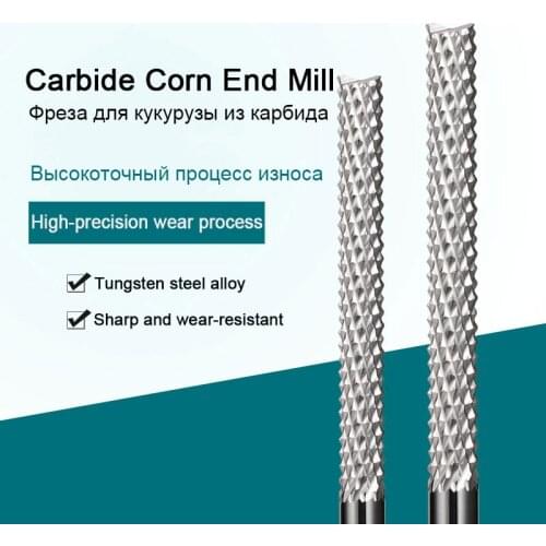 Carbide Corn End Mill Milling Cutter 3.175MM 8MM 4MM 6mm Milling Bits Endmill CNC PCB Milling Tools Cutter for Engraving Machine
