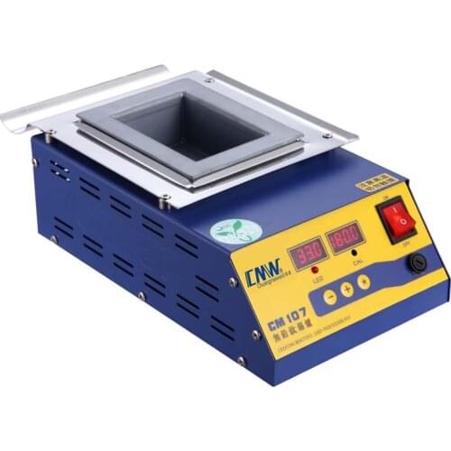 Square high temperature lead free soldering pot titanium solder furnace tin melting digital display 220V 110V CM-107 0-600C 500W