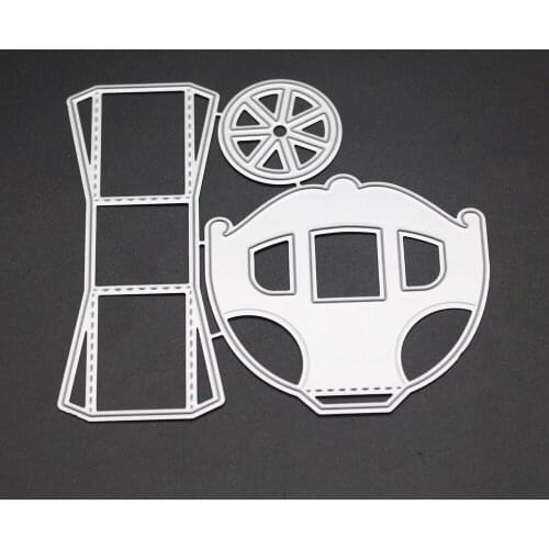 SCD1212 Metal Cutting Dies For Scrapbooking Stencils Car Scrapbook DIY Cut Paper Album Cards Decoration Embossing Die Cuts Tools