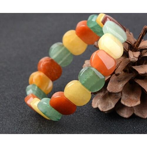 Natural Dongling Jade Color Jade Bracelet Jewelry Lucky Ward off evil spirits Auspicious Amulet Bracelet Jade Fine Jewelry