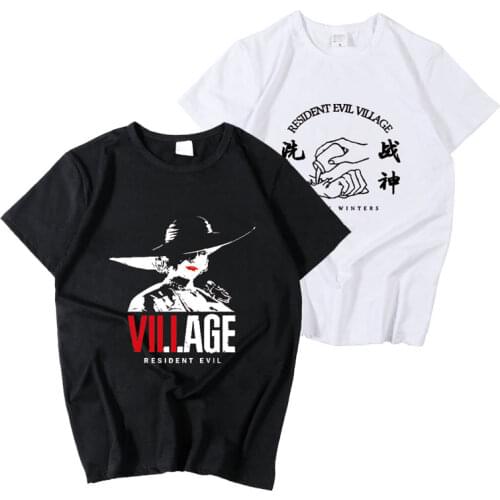 New Dimitrescu Cosplay T-shirt Moth t shirt Cotton Summer Men Women Short-sleeve Tees tops