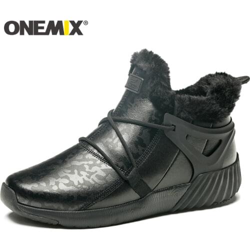 ONEMIX Winter Waterproof Hiking Shoes Outdoor Slip-on Sport Shoes Trekking Sneakers Mountain Boots Anti-Slippery Walking Sneaker