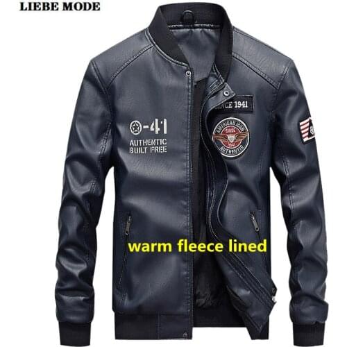 Autumn Mens Bomber Jackets Casual Male Outwear Fleece Thick Warm Windbreaker Jacket Mens Military Baseball Coats