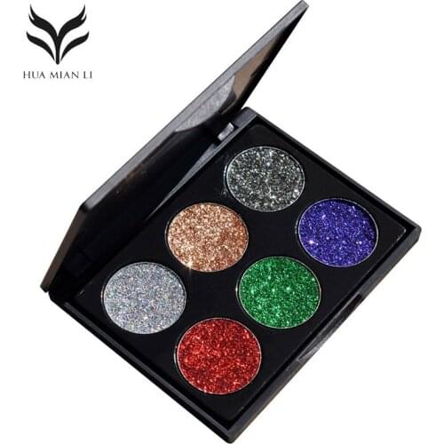 Eye Shadow Palette Diamond Sequined Glitter Eyeshadow Metallic Shiny High Light Eye Makeup Powder Women Beauty Cosmetic