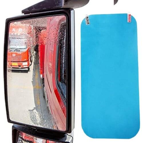 Large Truck Car Rain Film Rearview Mirror Protective Film Anti-glare Rain Anti-fog Reflector Nano Films Flooding Hydrophobic
