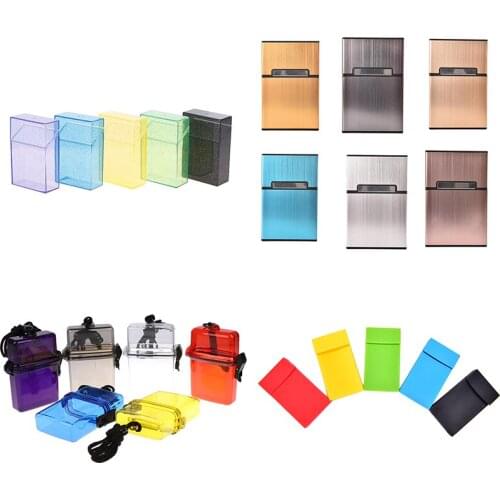 Portable Automatic Cigarette Case Aluminium Alloy Male Gadgets Ejection Holder Smoke Boxes