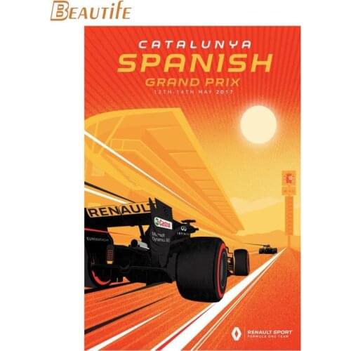 Custom Monaco posters grand prix Poster Home Decoration Fashion Silk Fabric Wall Poster Custom Poster Print More Size