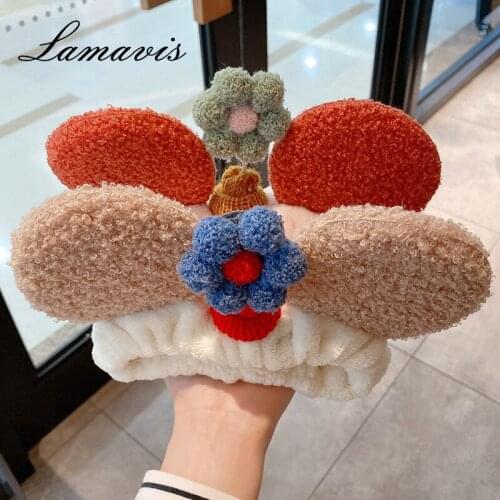 Spring 2020 New Headband Korean Cartoon Cute Mickey Style Headband Girl Fashion Cute Hair Accessories Wash Face Non-slip Plush H