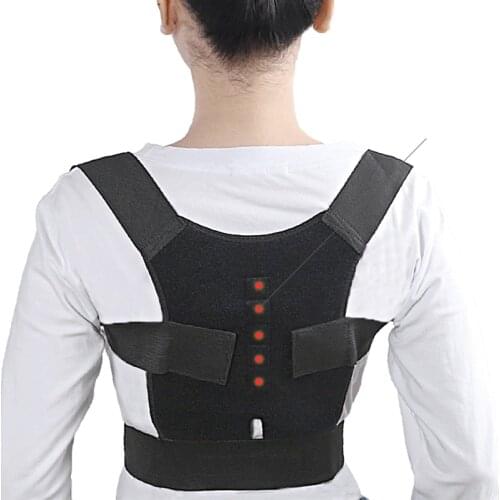 Adult Children Correct Belt Magnets Posture Corrector Back Support Humpback Postural Correction Belt Chiropractic Vest Shoulder