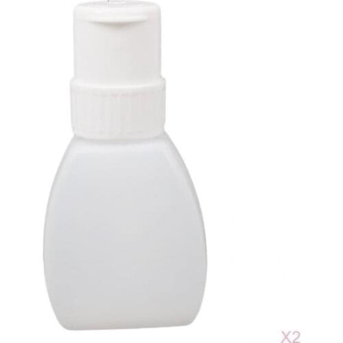 2x Empty Pump Dispenser Refillable Pump Bottle, Nail Polish Remover