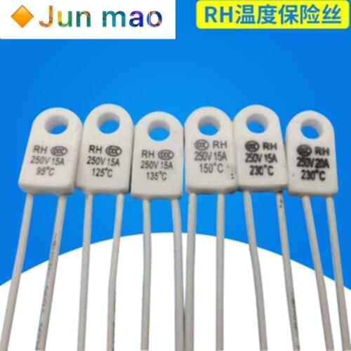 RH/Tf RH 135C RH 135 Celsius 13 5Degree RH135 15A 250V Temperature Fuse Thermal Links Over Temperature Protector