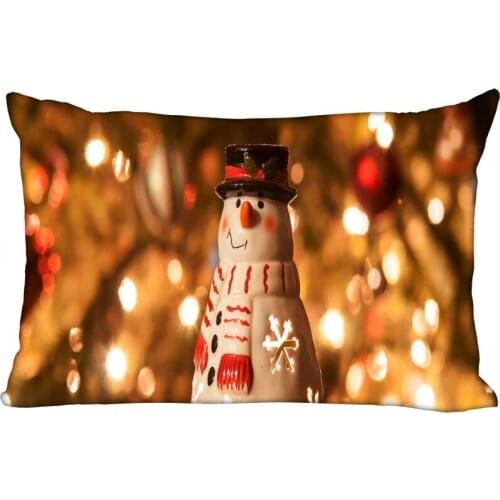 Cushion Christmas Cover Throw Pillow Case Rectangle Cushion For Sofa/Home/Car Decor Zipper Custom PillowCase