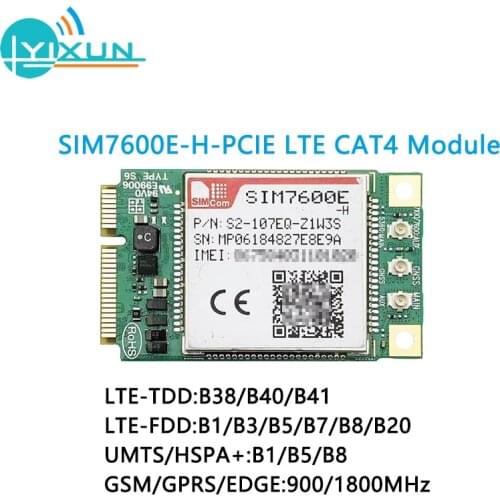 SIMCOM SIM7600 SIM7600E-H mini pcie LTE Cat4 Module SIM7600E-H-PCIE multi-band LTE-FDD/LTE-TDD/HSPA+/UMTS/EDGE/GPRS/GSM module