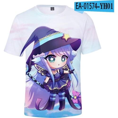 Cute Gacha Life Tee Loose Men Women Casual Tshirt Boys/girls Short Sleeve 3D T Shirt Adults Summer Tee Print Gacha Life Clothes