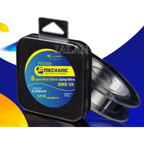 Mechanic FXV009 Jump Wire Superfine 0.009mm 200M Fly Line Mobile Phone Motherboard Soldering Fingerprint Repair Copper Wire