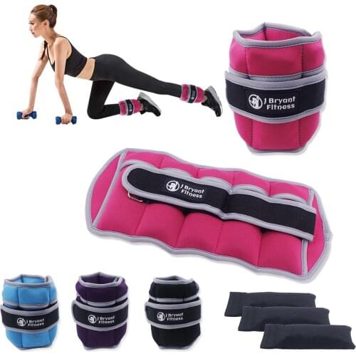 Yoga Training Adjustable Weights Ankle with Sandbag for Women Men Running Workout Filling Sand Steel Plates Fitness Equipment