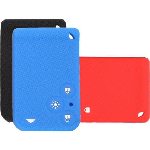 Kutery 10PCS/LOT Smart Remote Coloful Silicone Car Key Cover Case For Renault Laguna Espace 3 Buttons Protector Replacement