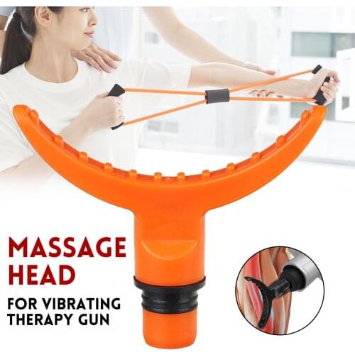 Universial Massager Guns Heads Part Attachments Massage Tip Adapter Extended Heads Black/Orange/Blue/Purple