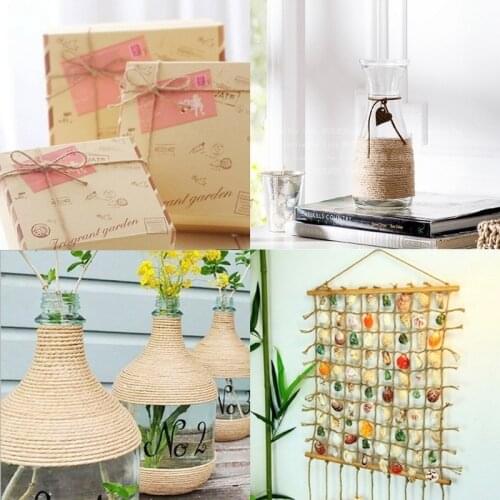 2mm width Natural Jute Twine Jute String Hemp Rope for DIY, Decoration, Bundling, Gifts, Garden, Arts Crafts, Home, Packaging