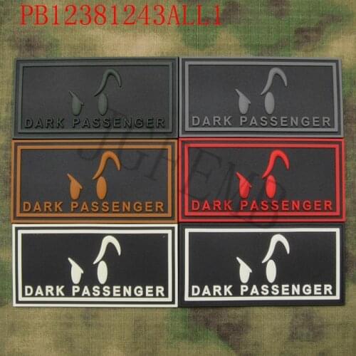 SealTeam Smiley Face Morale Dark Passenger Military Tactics 3D PVC patch Badges