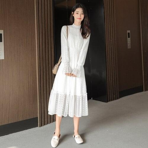 2021 Spring Fall Solid Square Collar Puff Sleeve Women Dress Elegant Sashes Slim Ruffles Mermaid Party Dresses Vestidos