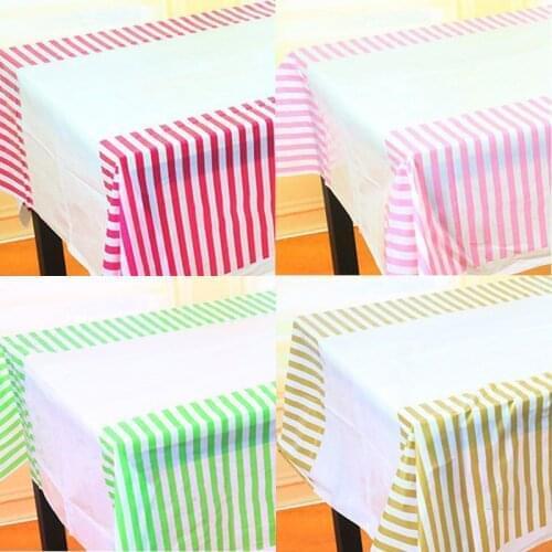108*180cm Rectangle Table Cover Birthday Party Wedding Disposable Tablecloth Baby Shower Banquet Decor Home Dining Table Cloth
