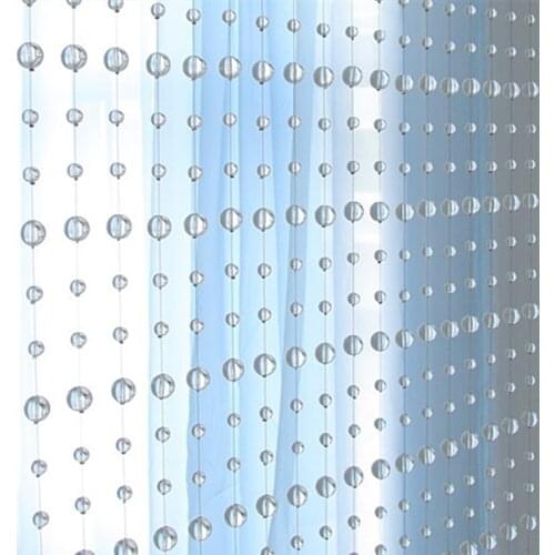 150chains/lot 1meter length Crystal Garland Clear Round Beads Crystal bead curtain Strands Home/Wedding/Party Decoration