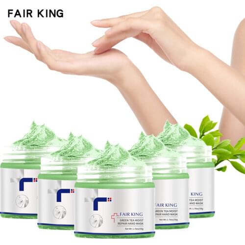 5PCS Green Tea Repair Anti-Aging Whitening Hand Cream Anti Chapping Anti Aging Lasting Moisturizing Hand Care Treatment Cream