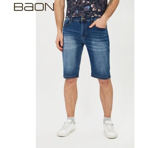 BAON Men's Denim Shorts