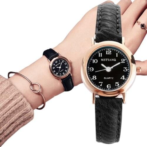 New Watch Women Fashion Casual Leather Belt Wristwatch Simple Ladies Small Dial Quartz Clock Dress Womens Watches Reloj Mujer