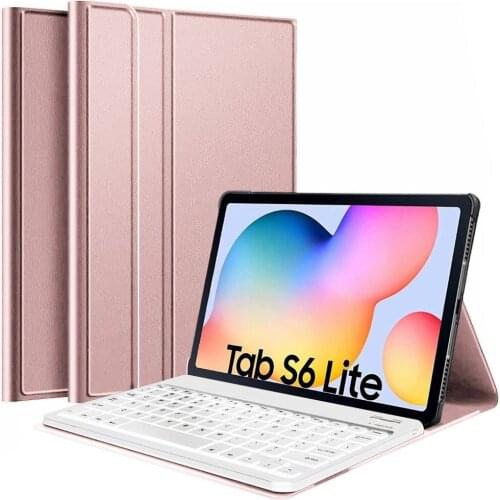 Touch Pad Keyboard Case For Samsung Galaxy Tab S6 Lite Sm P610 P615 10.4stand Leather Cover With Wireless Mousepad Keyboard