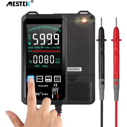 Digital Multimeter 6000 Counts Smart Multimeter AC DC Transistor Capacitor NCV Testers Meter True RMS Touch Screen Multimeter