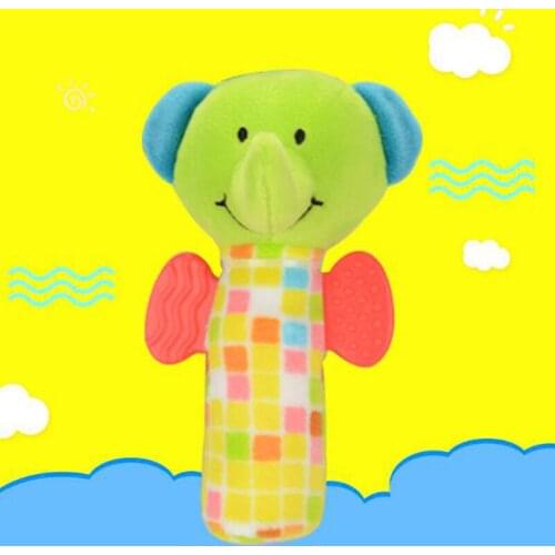 Baby Toys 0-12 Months Cartoon Animal Ckick/Elephant Baby Boy Girl Plush Doll Hand Infant Toddler Plush Toys