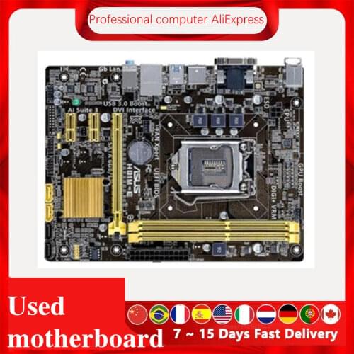 For Asus H81M-E Desktop Motherboard H81 LGA 1150 LGA1150 For Core i7 i5 i3 DDR3 SATA3 USB3.0 Original Used