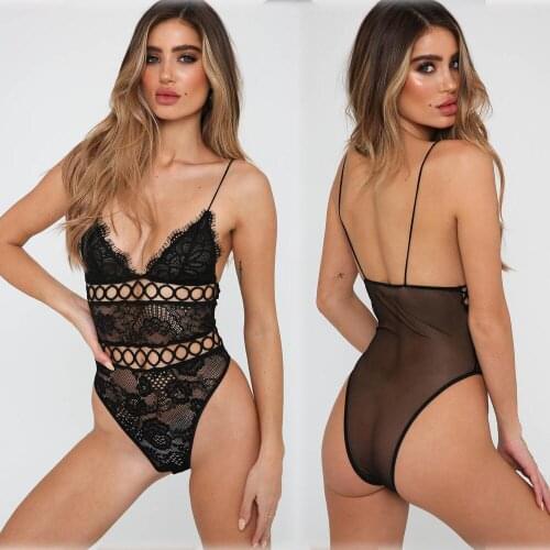 Exotic Apparel Women Baby Dolls Exotic Dress Sexy Lingerie Sex Costumes Hollow Nightwear Intimates Half Slip Backless Underwear