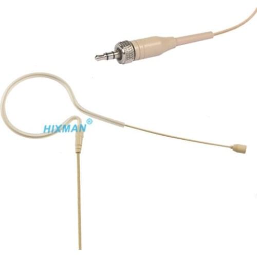 HIXMAN Beige EM1-SR Single Ear OmniDirectional Earset Headset Microphone For Sennheiser G1 G2 G3 Sereies Wireless System 3.5mm