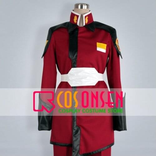 COSPLAYONSEN Mobile Suit Gundam SEED Destiny Zodiac Alliance of Freedom Treaty ZAFT Military Red Uniform Cosplay Costume