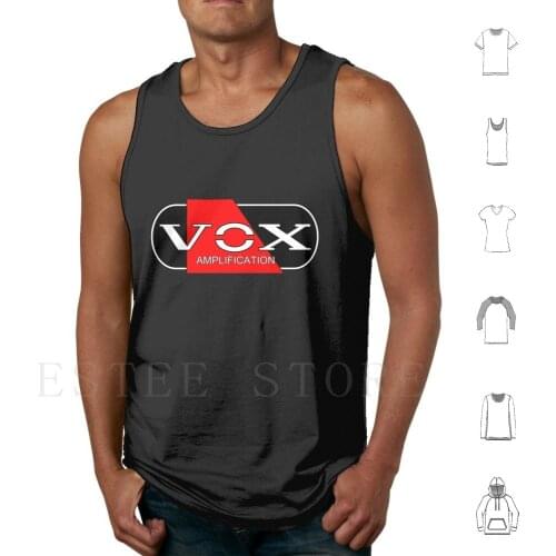 Cool Vox Tank Tops Vest Sleeveless Vox Amplifier Amplification Amp Guitar Pedal Music Sound Musician Electric Bass