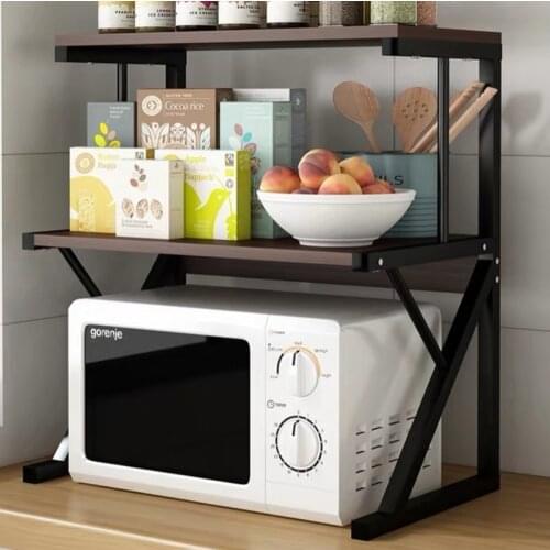 Kitchen Shelf Spons HouderHousehold Multi-Layer Microwave Oven Desktop Storage Rack Multi-Function Countertop Supplies Seasoning